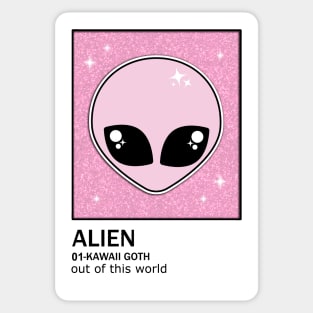 Kawaii Alien Sticker